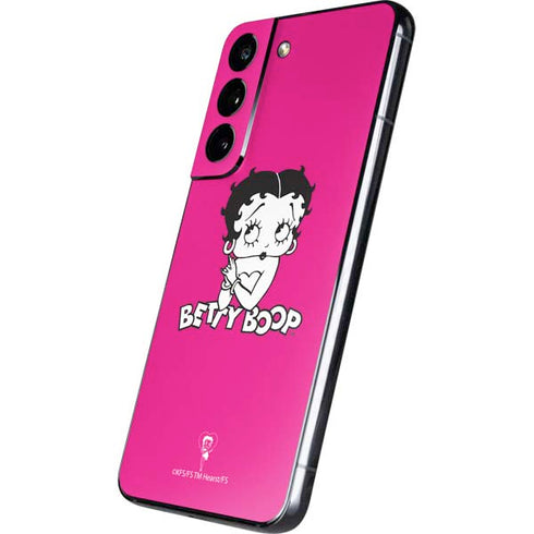 Betty Boop Pink Background Galaxy S22 Skin
